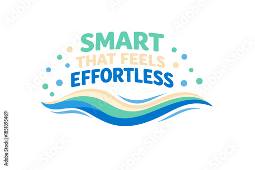 Effortless and smart design with waves and dots in pastel colors