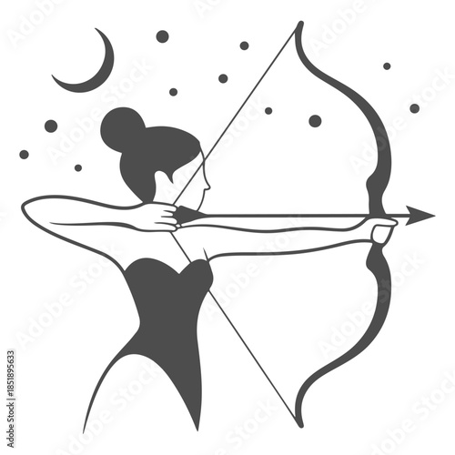 Celestial Archer Silhouette