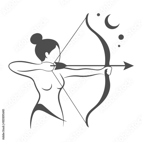 Celestial Archer Silhouette