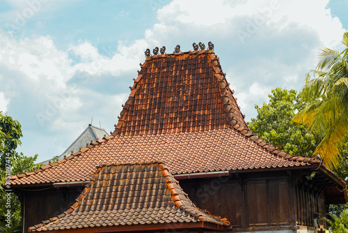 Cuadro en lienzo the roof of a traditional Javanese Joglo house