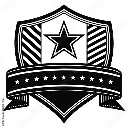 Festive patriotic border featuring red, white, and blue stars and stripes, Americana theme for USA celebrations and events