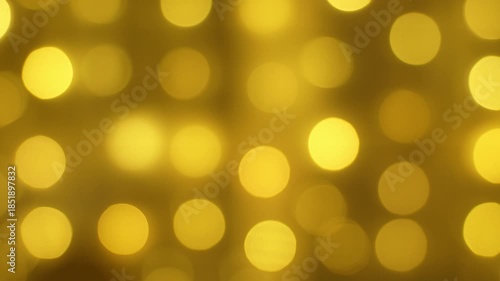Glowing Golden Garland Creates An Abstract New Year Bokeh Background For The Holidays