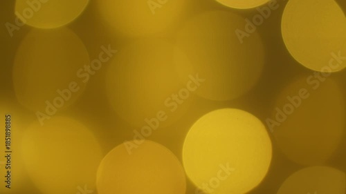 Glowing Golden Garland Creates An Abstract New Year Bokeh Background For The Holidays