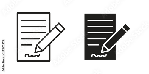 Agreement icons for designers, web developers, displays and websites