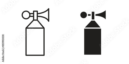 Air horn icons for designers, web developers, displays and websites