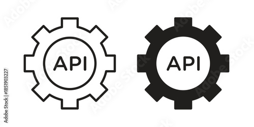 API icons for designers, web developers, displays and websites