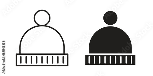 Baby hat icons for designers, web developers, displays and websites