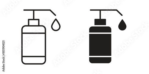 Baby shampoo icons for designers, web developers, displays and websites