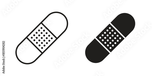 Band aid icons for designers, web developers, displays and websites