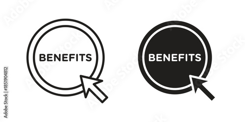 benefits icons for designers, web developers, displays and websites