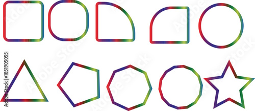 Set of blank green sticky note vector illustrations and square paper label templates featuring empty business message tags and web design elements in a frame