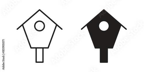 Bird house icons for designers, web developers, displays and websites
