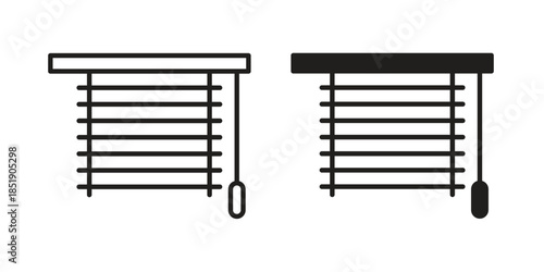 Blinds icons for designers, web developers, displays and websites