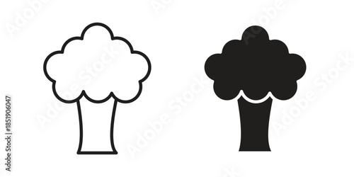 Broccoli icons for designers, web developers, displays and websites