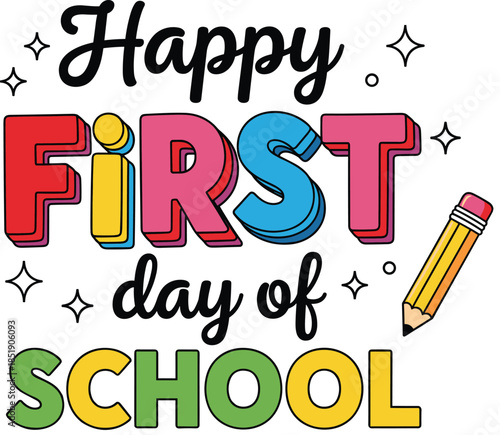 Set of diverse cute cartoon school children boys and girls with backpacks walking to school for educational back to school design