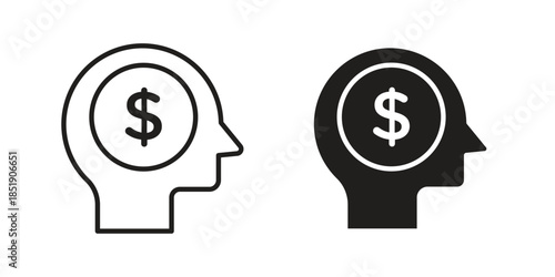 Business model icons for designers, web developers, displays and websites