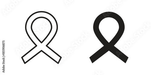 Cancer ribbon icons for designers, web developers, displays and websites
