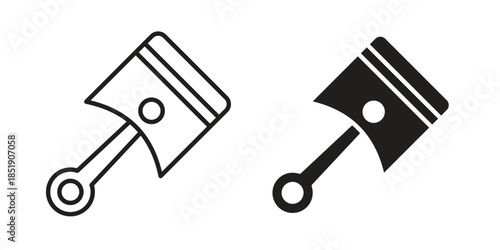 Car Piston icons for designers, web developers, displays and websites