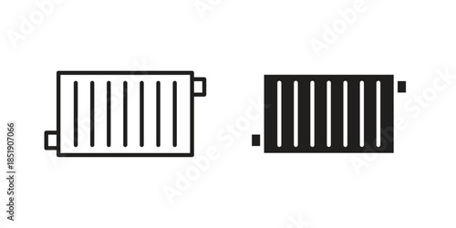 car radiator icons for designers, web developers, displays and websites