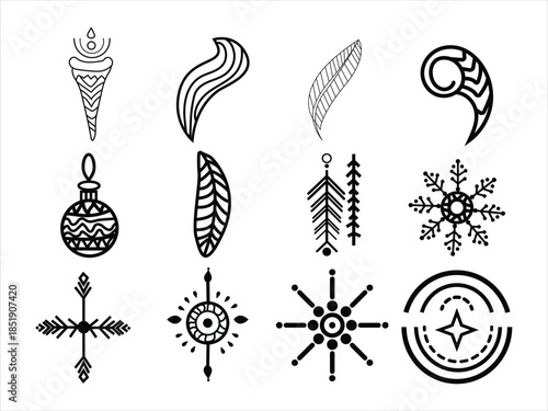 Minimalist Tribal Icon Set