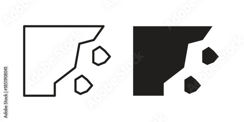 Cliff icons for designers, web developers, displays and websites