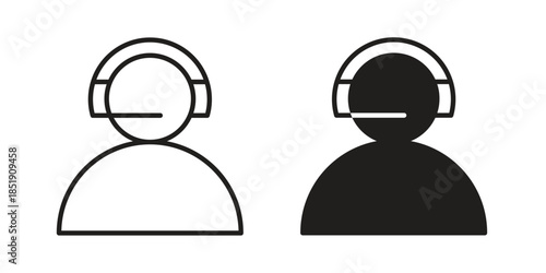 Customer support icons for designers, web developers, displays and websites