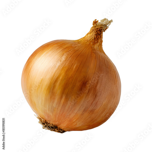 Fresh onion isolated on white background