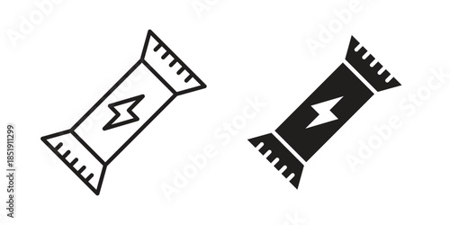 Energy bar icons for designers, web developers, displays and websites