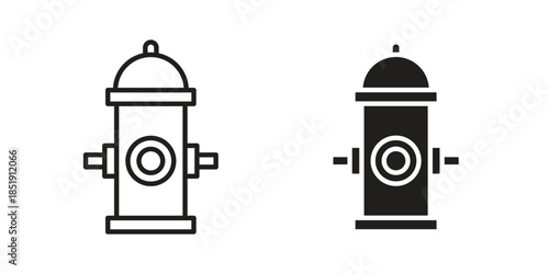 Fire hydrant icons for designers, web developers, displays and websites
