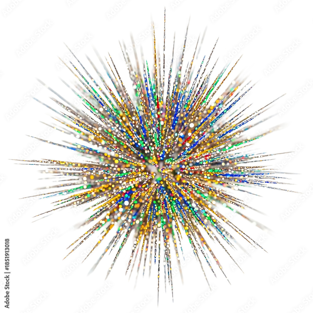 Naklejka premium Abstract representation of a dazzling burst of light, radiating outwards with vibrant energy