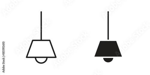 Hanging light icons for designers, web developers, displays and websites