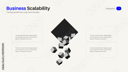 Modern Business Scalability Modular Infographic Template
