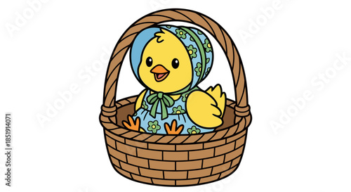 easter eggs in a basket
