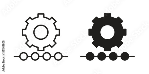 Implementation icons for designers, web developers, displays and websites