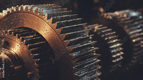 solenoid. Mechanical gears failing to engage, stopped metallic mechanism. public awareness campaigns, NGO reports, designed for public awareness campaigns and NGO communications, used by professors.