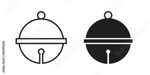 Jingle bell icons for designers, web developers, displays and websites