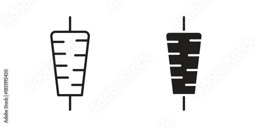 Kebab icons for designers, web developers, displays and websites