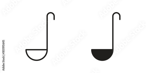 Ladle icons for designers, web developers, displays and websites