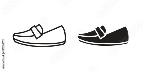 Loafer icons for designers, web developers, displays and websites