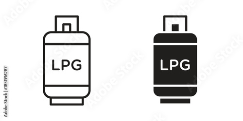 LPG icons for designers, web developers, displays and websites