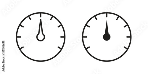 Meter icons for designers, web developers, displays and websites