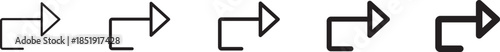 Send back icon Symbol concept for web design. Send back icons in black stroke designs
