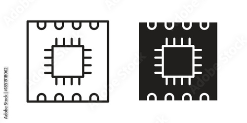 PCB icons for designers, web developers, displays and websites