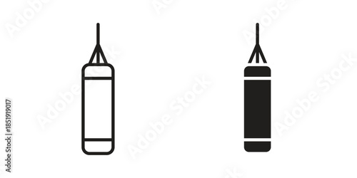 Punching bag icons for designers, web developers, displays and websites