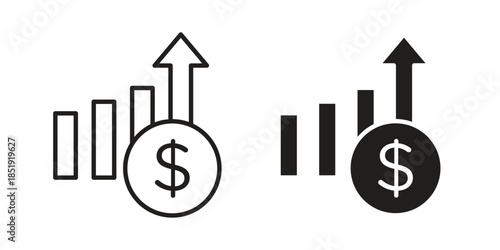 Revenue icons for designers, web developers, displays and websites
