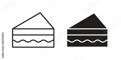 Sandwich icons for designers, web developers, displays and websites