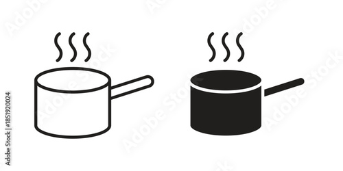 Sauce pan icons for designers, web developers, displays and websites