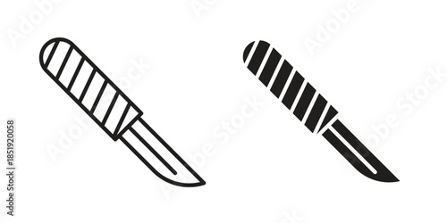 Scalpel icons for designers, web developers, displays and websites