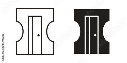 Sharpener icons for designers, web developers, displays and websites