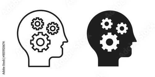 Skillsfor banner ands collection Silhouette flat icon design element.aging design Vector illustrationsn icons for designers, web developers, displays and websites